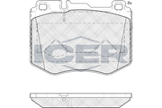 Front - Brake Pad - Icer Mercedes-Benz C