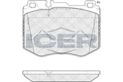 Front - Brake Pad - Icer Mercedes-Benz C