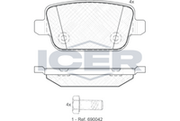 Brake Pad Set Rear Icer Volvo S80