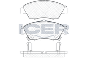 Brake Pad Set Front Icer Honda Civic