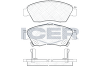 Brake Pad Set Front Icer Honda Civic