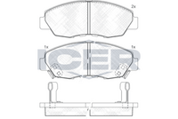Brake Pad Set Front Icer Honda Accord