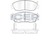 Brake Pad Set Front Icer Honda Accord