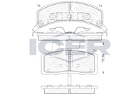 DISC BRAKE PADS DACIA - RENAULT