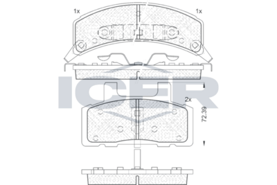 DISC BRAKE PADS DACIA - RENAULT