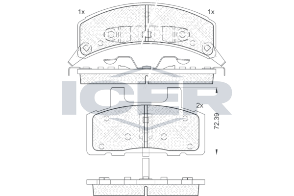 DISC BRAKE PADS DACIA - RENAULT