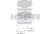 Brake Pad Set ICER