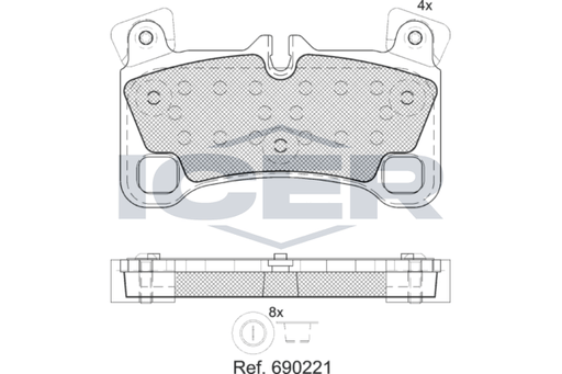 Brake Pad Set, disc brake (Braking System)
