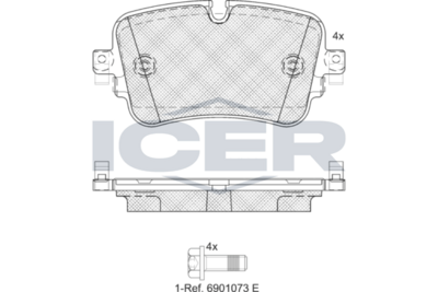 Brake Pad Set VW