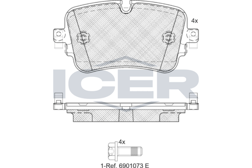 Brake Pad Set VW