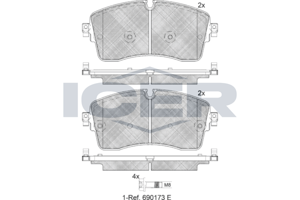 Brake pad,LAND ROVER DISCOVERY SPORT
