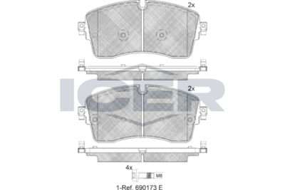 Brake pad,LAND ROVER DISCOVERY SPORT