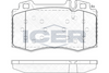 Front - Brake Pad - Icer Mercedes-Benz C