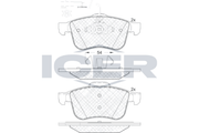 Brake Pads Front Axle Incl. Wear Warning