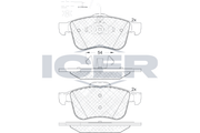 Brake Pads Front Axle Incl. Wear Warning