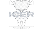 Front - Brake Pad - Icer - Bmw 325 E39 3