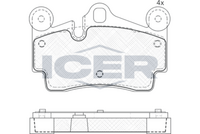 Brake Pad Set Rear Icer Vw Touareg