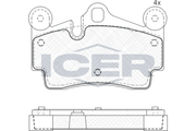 Brake Pad Set Rear Icer Vw Touareg