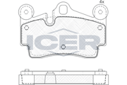 Brake Pad Set Rear Icer Vw Touareg