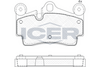 Brake Pad Set Rear Icer Vw Touareg