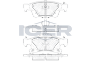 Rear - Brake Pad - Icer Dodge Durango (W