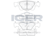 Rear - Brake Pad - Icer Dodge Durango (W