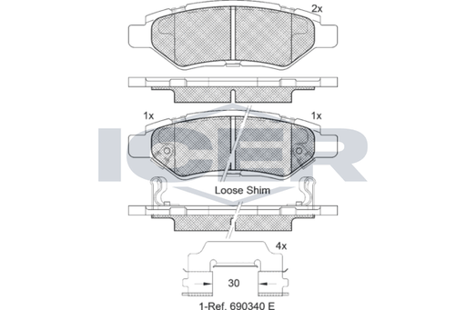 Brake Pad Set, disc brake (Braking System)