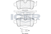 Rear Brake Pad Set Icer Mini (R56) Coope
