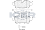 Rear Brake Pad Set Icer Mini (R56) Coope
