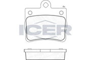 Front - Brake Pad - Icer Mercedes-Benz C