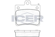 Front - Brake Pad - Icer Mercedes-Benz C