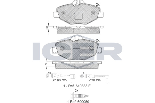Front Brake Pad Set