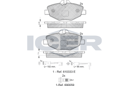 Front Brake Pad Set