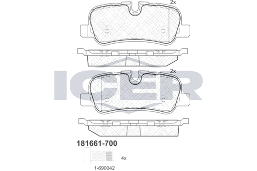 Brake Pad Set  LAND ROVER