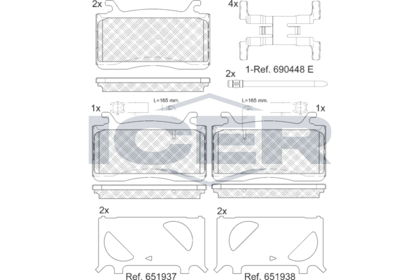 Brake Pad Set ALFA ROMEO