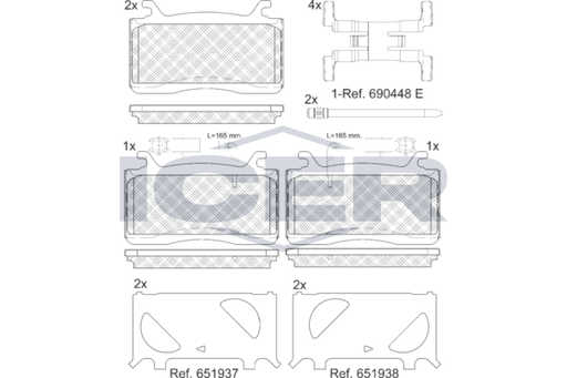 Brake Pad Set ALFA ROMEO