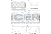 Brake Pad Set ALFA ROMEO