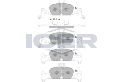 Brake Pad Set, disc brake (Braking System)