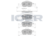 Brake Pad Front Axle Audi Icer