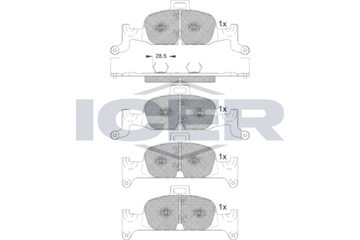 Brake Pad Set, disc brake (Braking System)