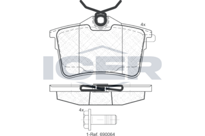 Brake pad, origin Spain