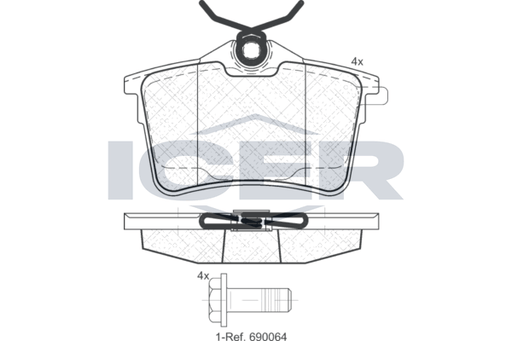Brake pad, origin Spain