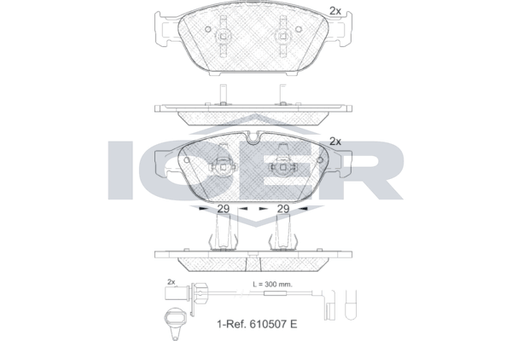 Brake pads AUDI