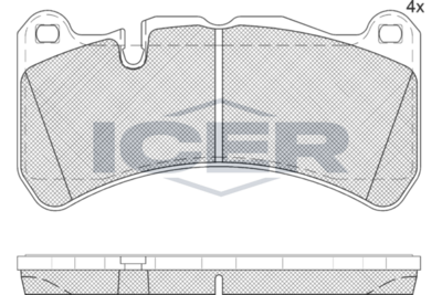 Brake Pad Set ICER