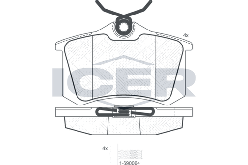 Brake Pad Set, disc brake (Braking System)