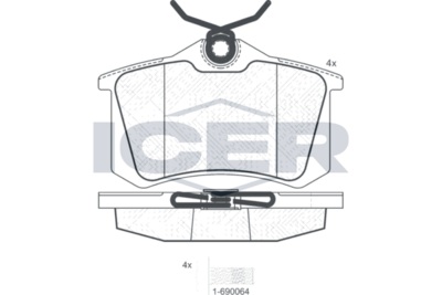 Brake Pad Set, disc brake (Braking System)