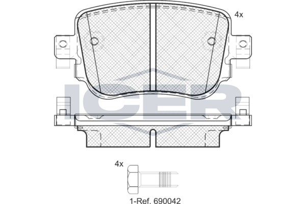 Brake Pad Set VW