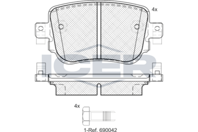 Brake Pad Set VW