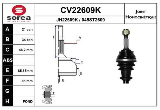 Joint Kit, drive shaft (Wheel Drive)