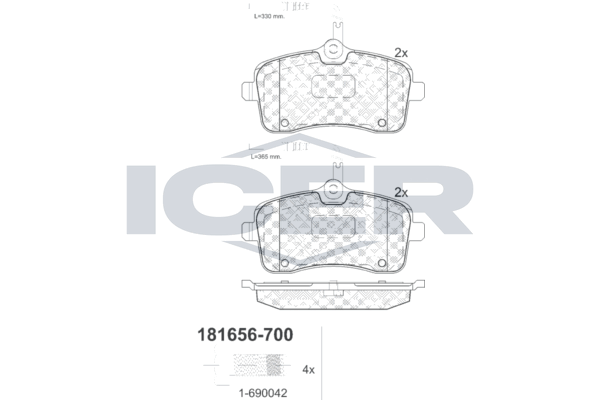 Brake pad, origin Spain